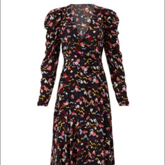 A. L. C. Tianna Silk Wrap Dress - Picture 3 of 5